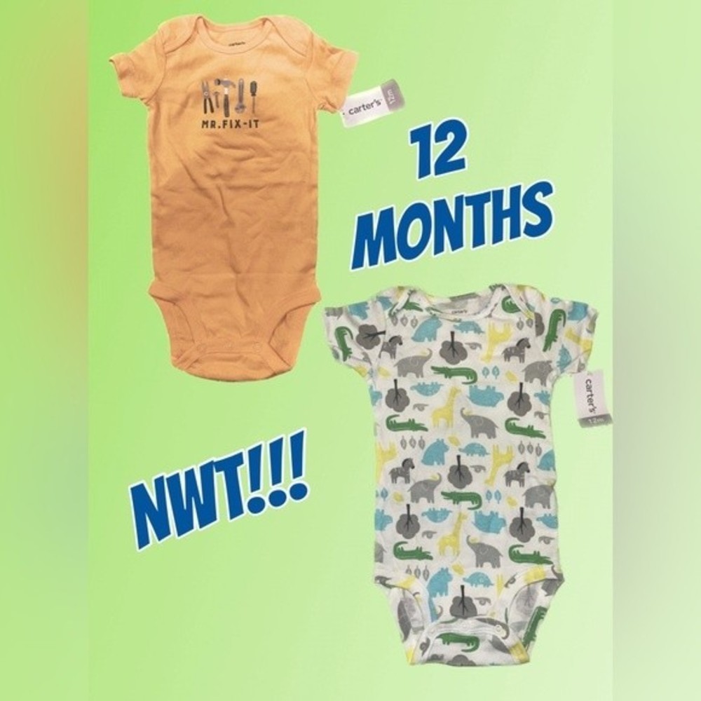 A Pair of Onesies Bodysuits! $2.50 each!! NWT!!! 12 MONTHS
